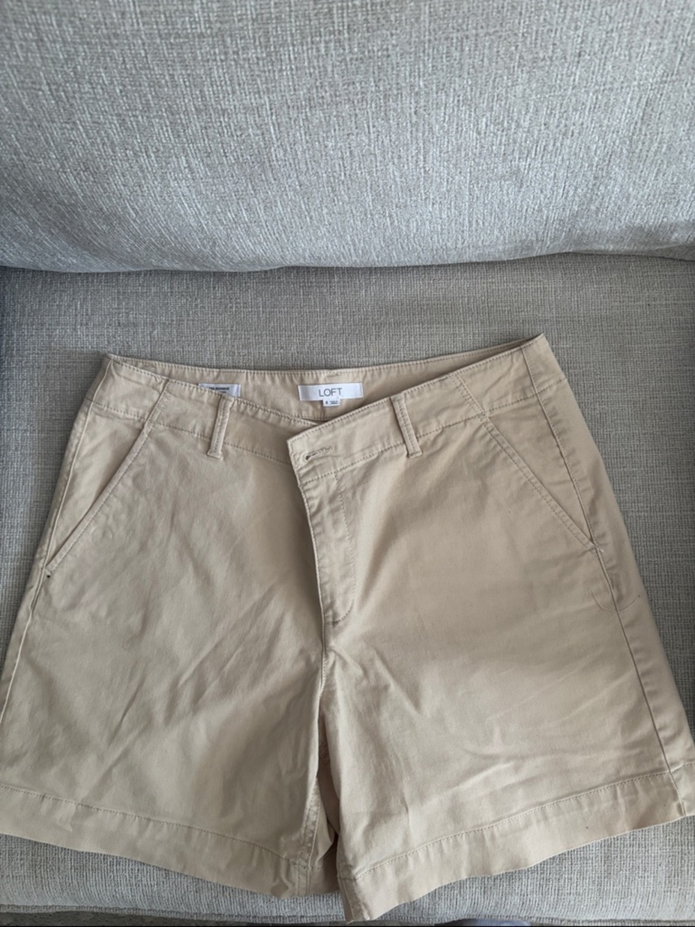 LOFT Beige Women's Bermuda Shorts